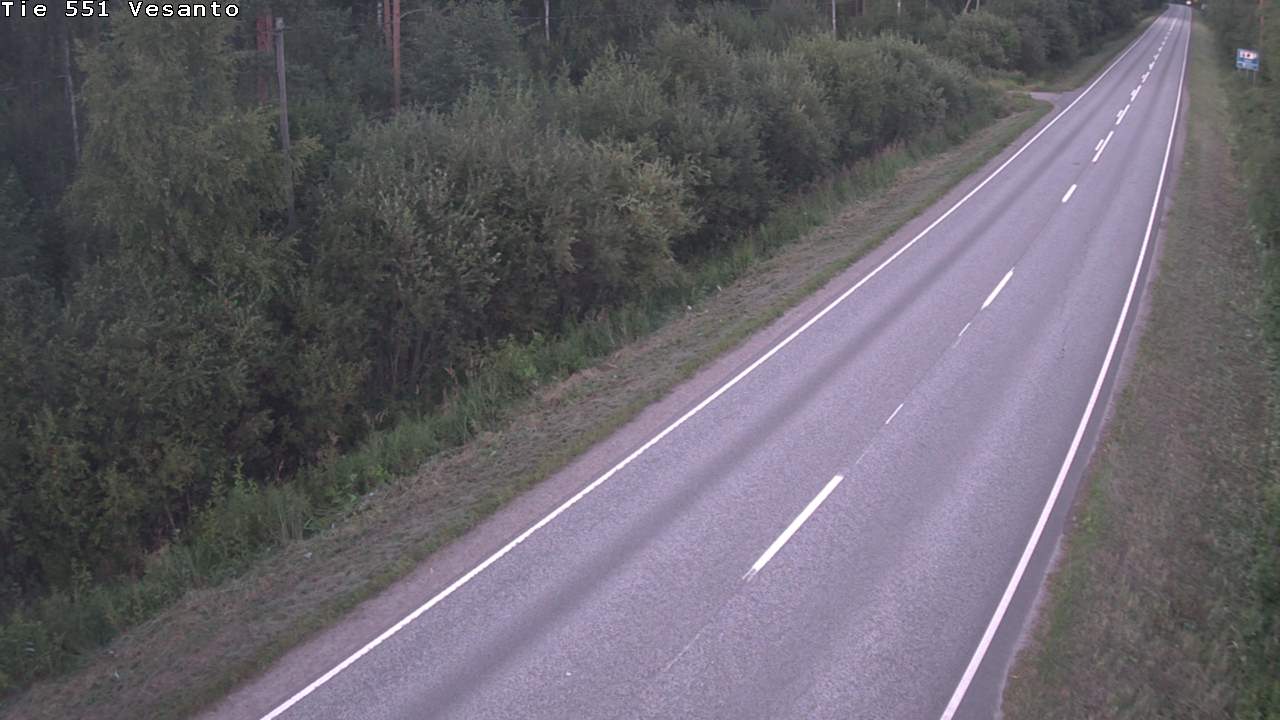 Weather Camera Image Road 551 Vesanto Löttökorpi, Vesanto, Pohjois-Savo