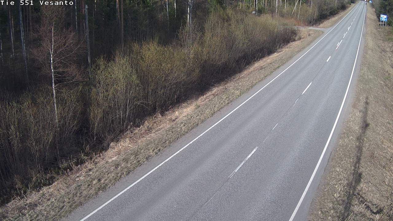 Weather Camera Image Väg 551 Vesanto Löttökorpi, Vesanto, Pohjois-Savo
