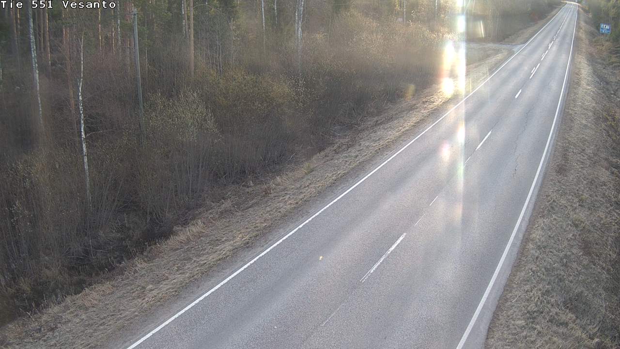 Weather Camera Image Väg 551 Vesanto Löttökorpi, Vesanto, Pohjois-Savo