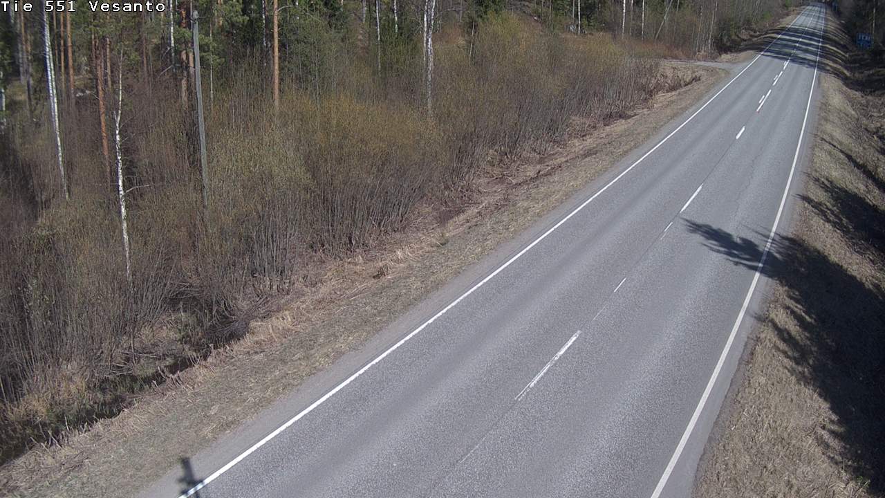 Weather Camera Image Väg 551 Vesanto Löttökorpi, Vesanto, Pohjois-Savo