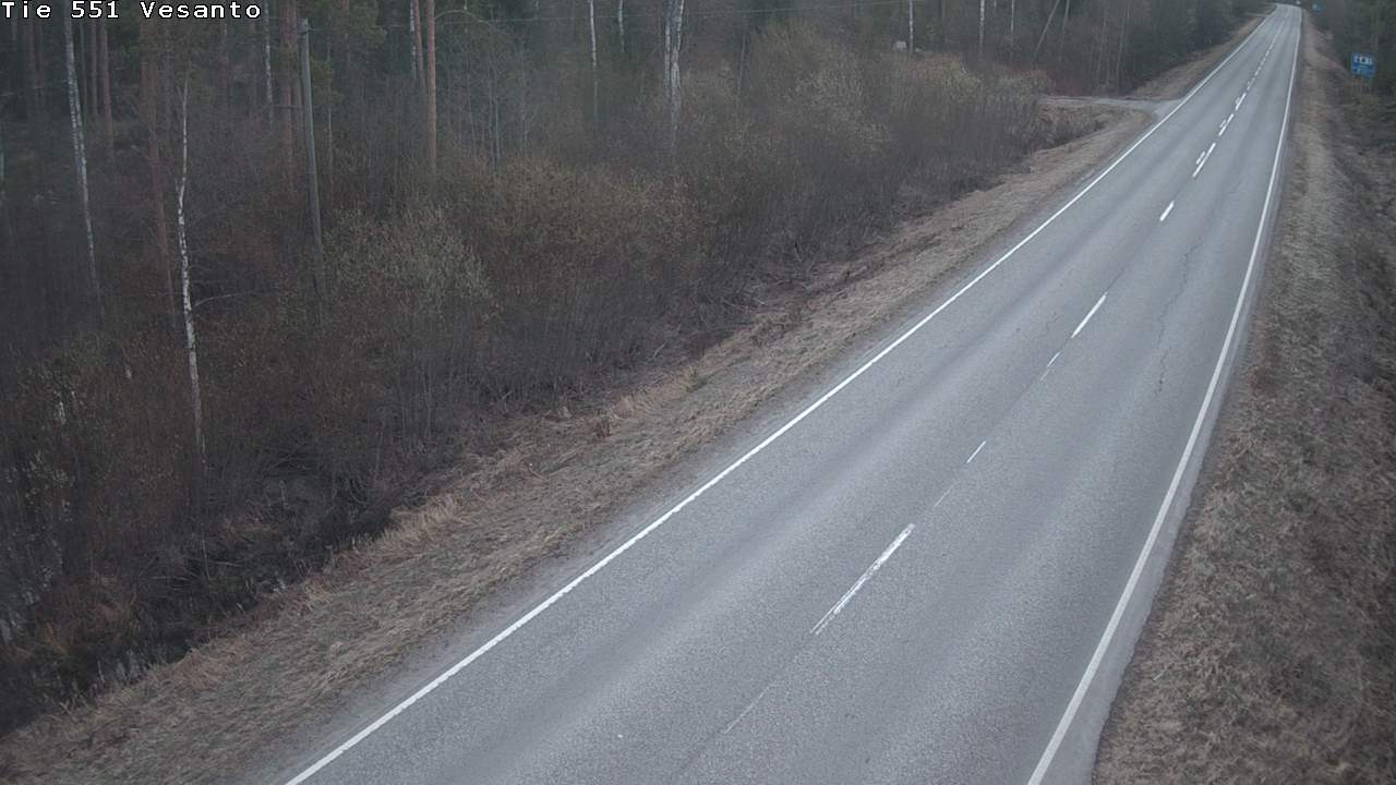 Weather Camera Image Väg 551 Vesanto Löttökorpi, Vesanto, Pohjois-Savo