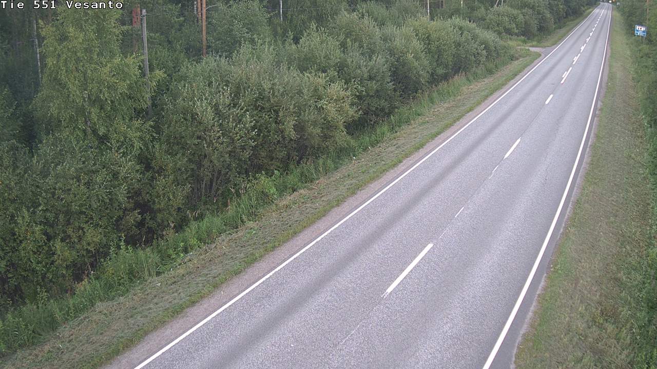 Weather Camera Image Road 551 Vesanto Löttökorpi, Vesanto, Pohjois-Savo
