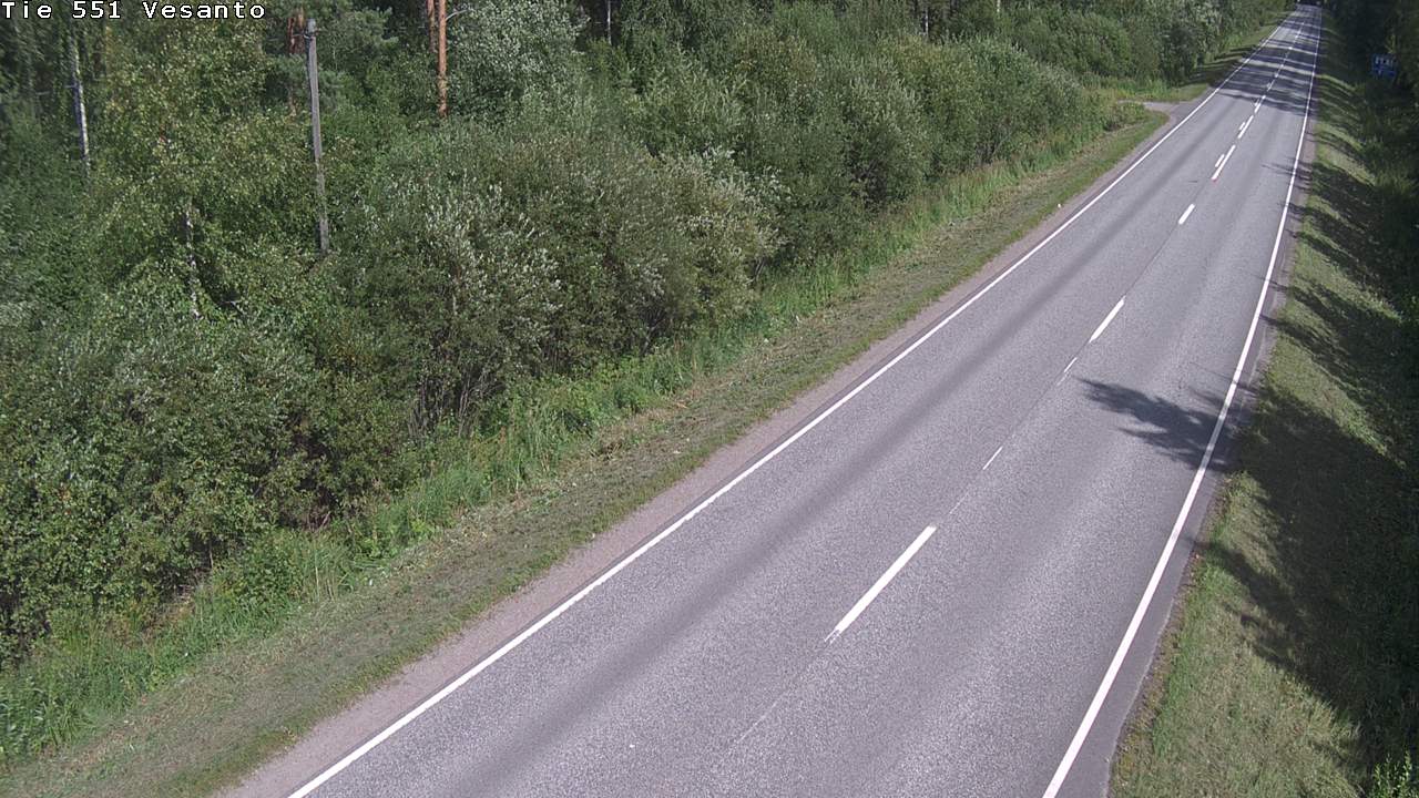Weather Camera Image Road 551 Vesanto Löttökorpi, Vesanto, Pohjois-Savo