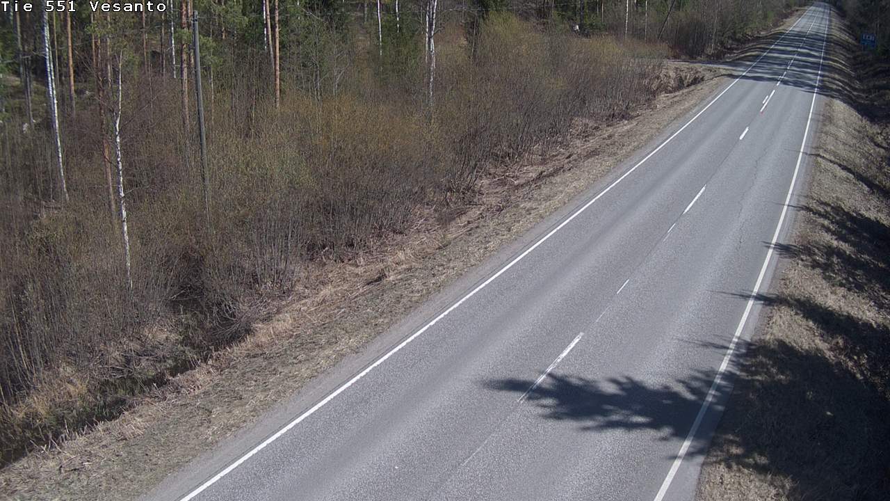 Weather Camera Image Väg 551 Vesanto Löttökorpi, Vesanto, Pohjois-Savo