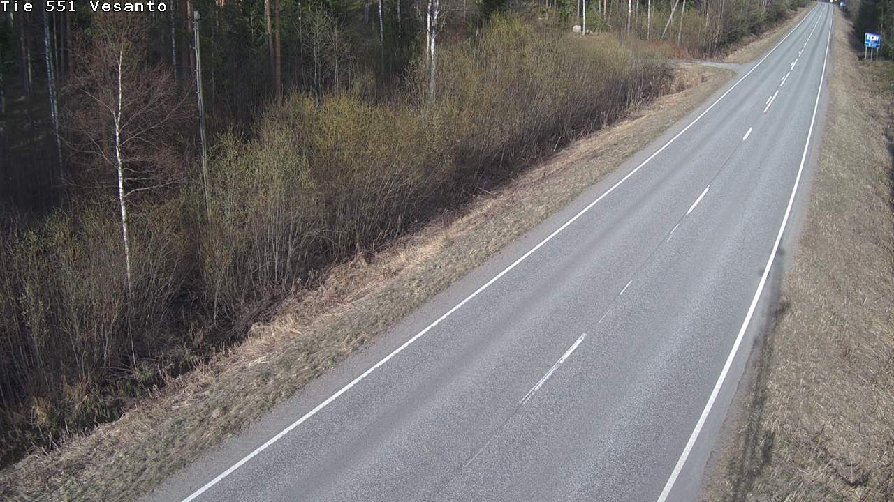 Weather Camera Image Väg 551 Vesanto Löttökorpi, Vesanto, Pohjois-Savo