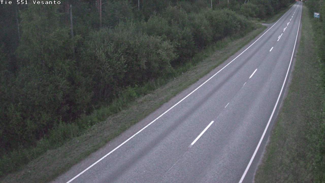 Weather Camera Image Road 551 Vesanto Löttökorpi, Vesanto, Pohjois-Savo