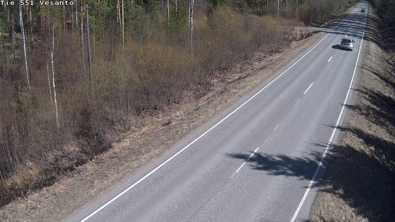 Weather Camera Image Väg 551 Vesanto Löttökorpi, Vesanto, Pohjois-Savo