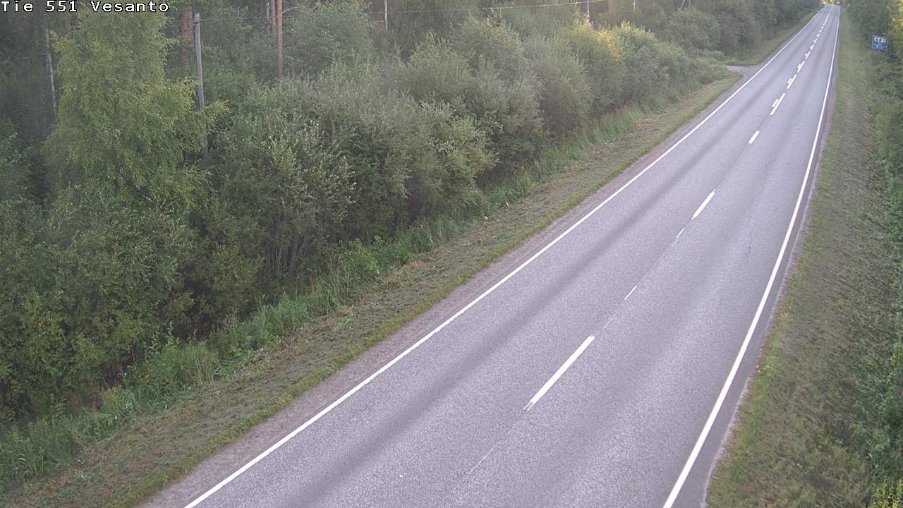 Weather Camera Image Road 551 Vesanto Löttökorpi, Vesanto, Pohjois-Savo