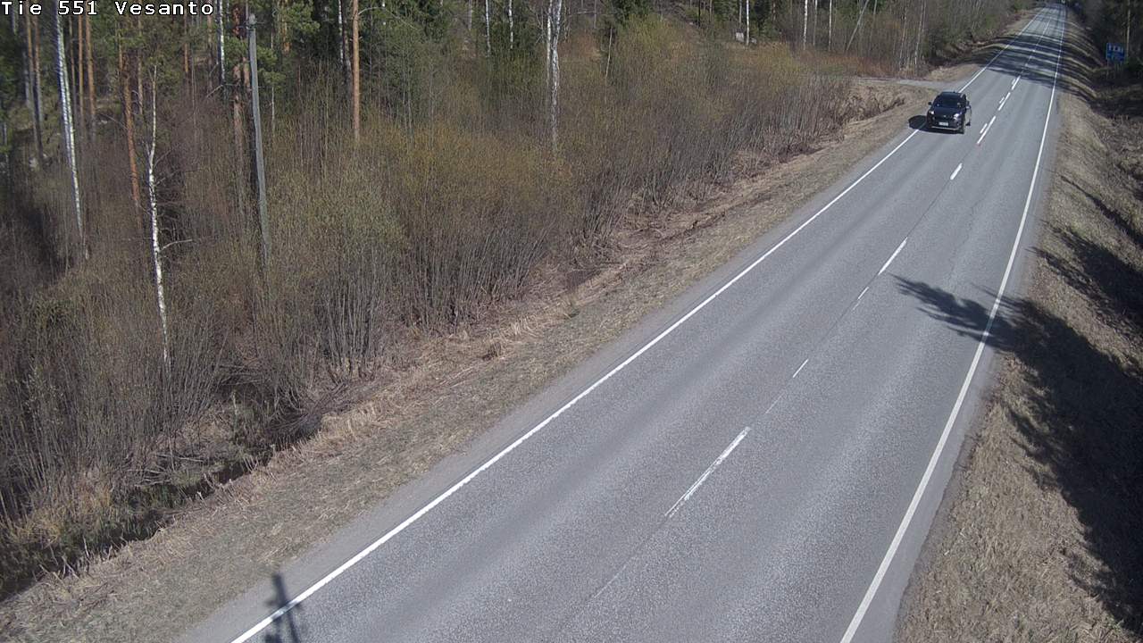 Weather Camera Image Väg 551 Vesanto Löttökorpi, Vesanto, Pohjois-Savo