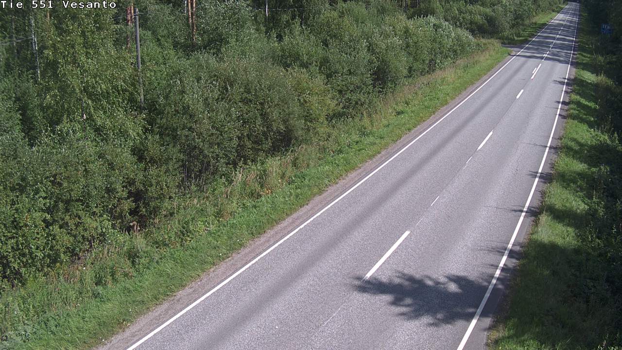 Weather Camera Image Road 551 Vesanto Löttökorpi, Vesanto, Pohjois-Savo