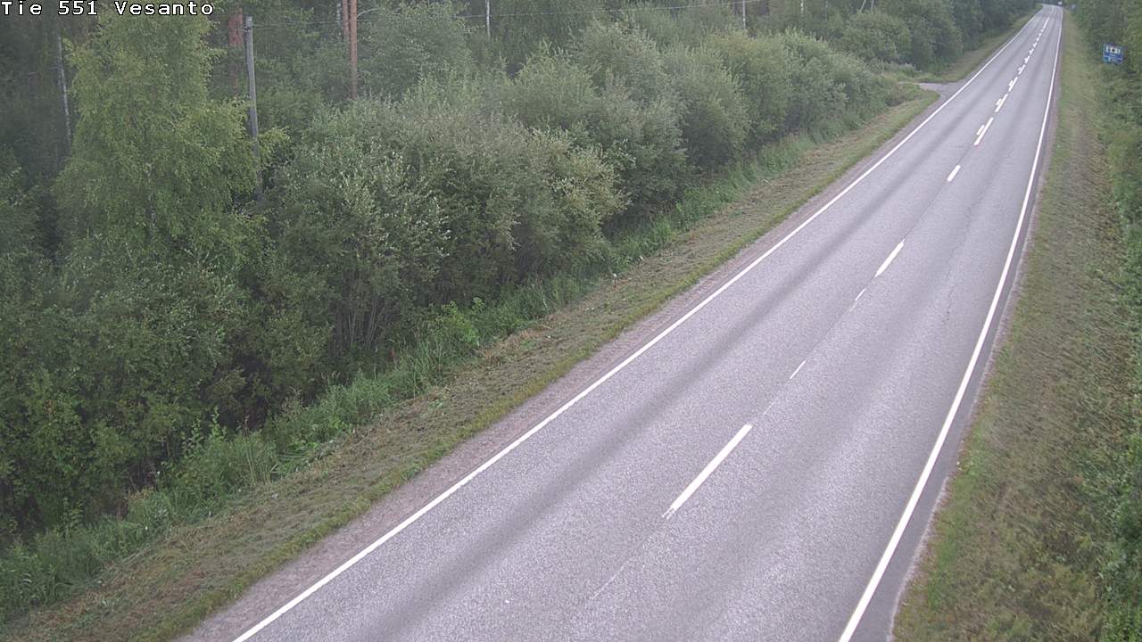 Weather Camera Image Road 551 Vesanto Löttökorpi, Vesanto, Pohjois-Savo