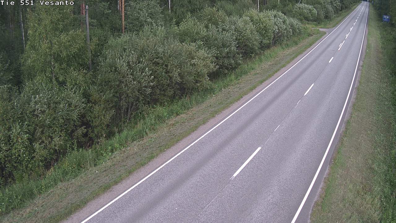 Weather Camera Image Road 551 Vesanto Löttökorpi, Vesanto, Pohjois-Savo