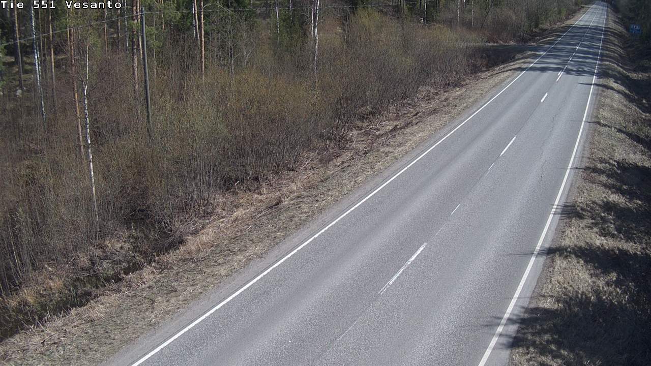Weather Camera Image Väg 551 Vesanto Löttökorpi, Vesanto, Pohjois-Savo