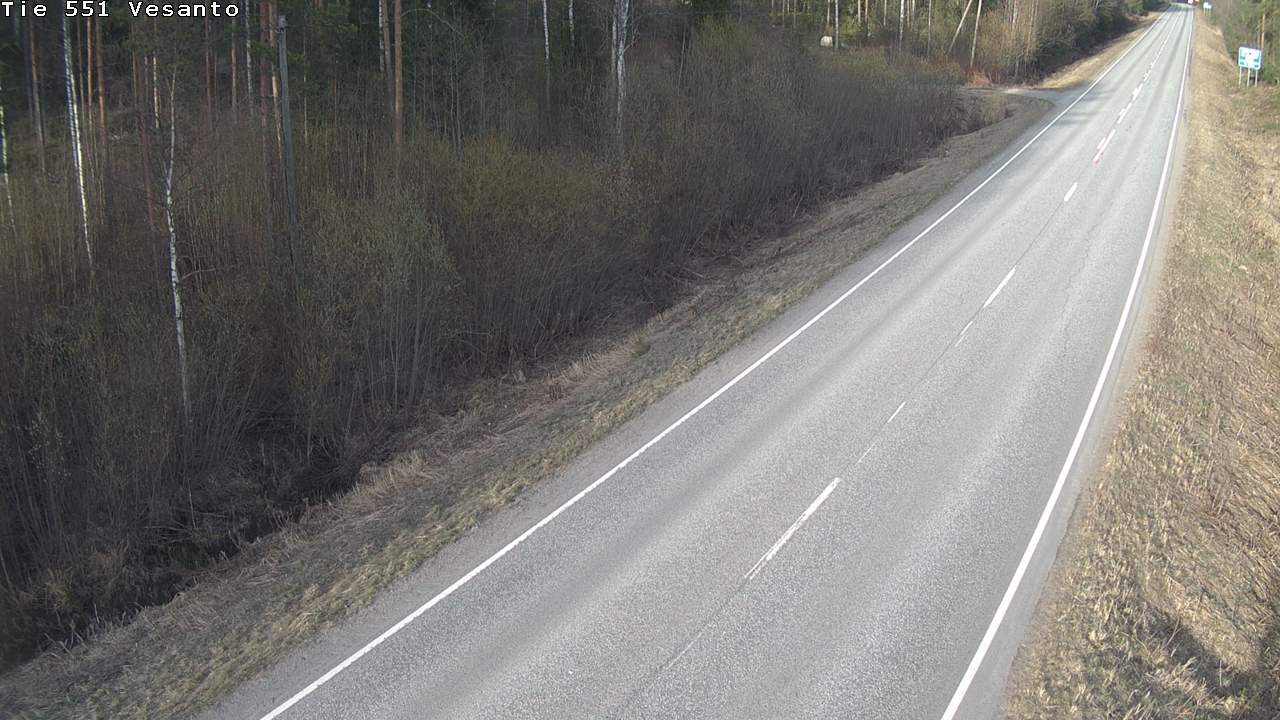 Weather Camera Image Väg 551 Vesanto Löttökorpi, Vesanto, Pohjois-Savo
