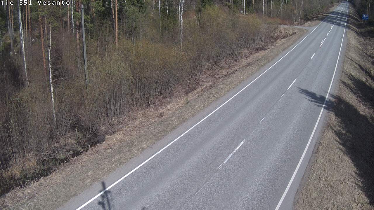 Weather Camera Image Väg 551 Vesanto Löttökorpi, Vesanto, Pohjois-Savo