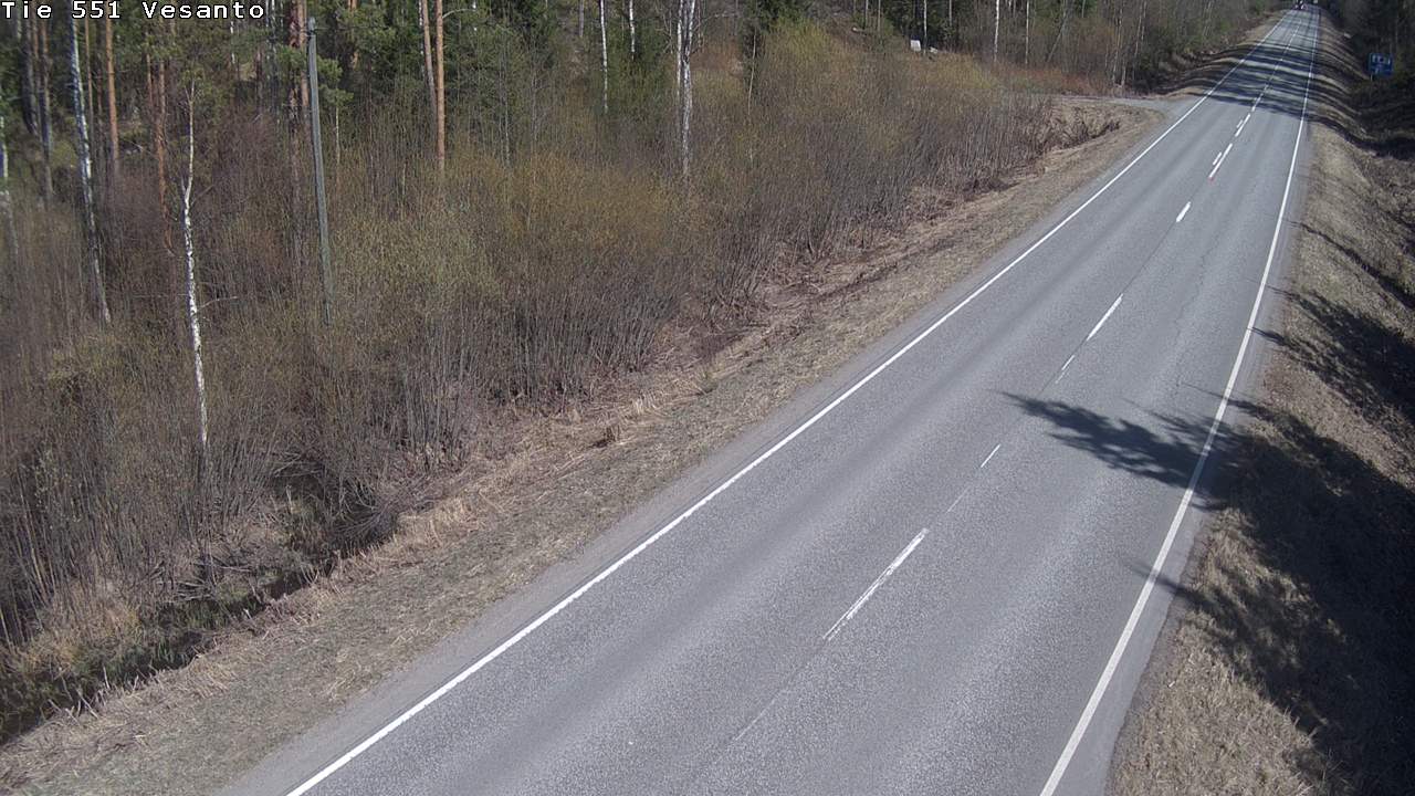 Weather Camera Image Väg 551 Vesanto Löttökorpi, Vesanto, Pohjois-Savo