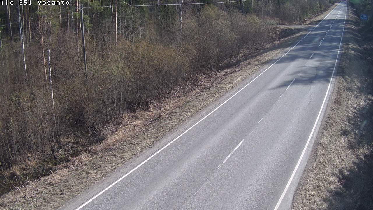 Weather Camera Image Väg 551 Vesanto Löttökorpi, Vesanto, Pohjois-Savo