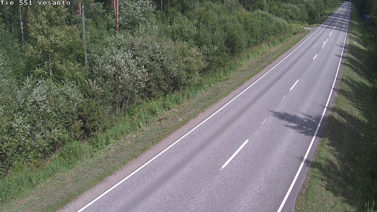 Weather Camera Image Road 551 Vesanto Löttökorpi, Vesanto, Pohjois-Savo