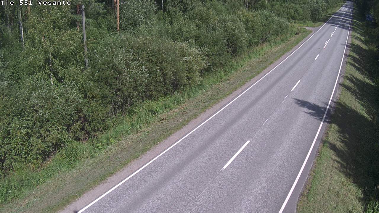 Weather Camera Image Road 551 Vesanto Löttökorpi, Vesanto, Pohjois-Savo