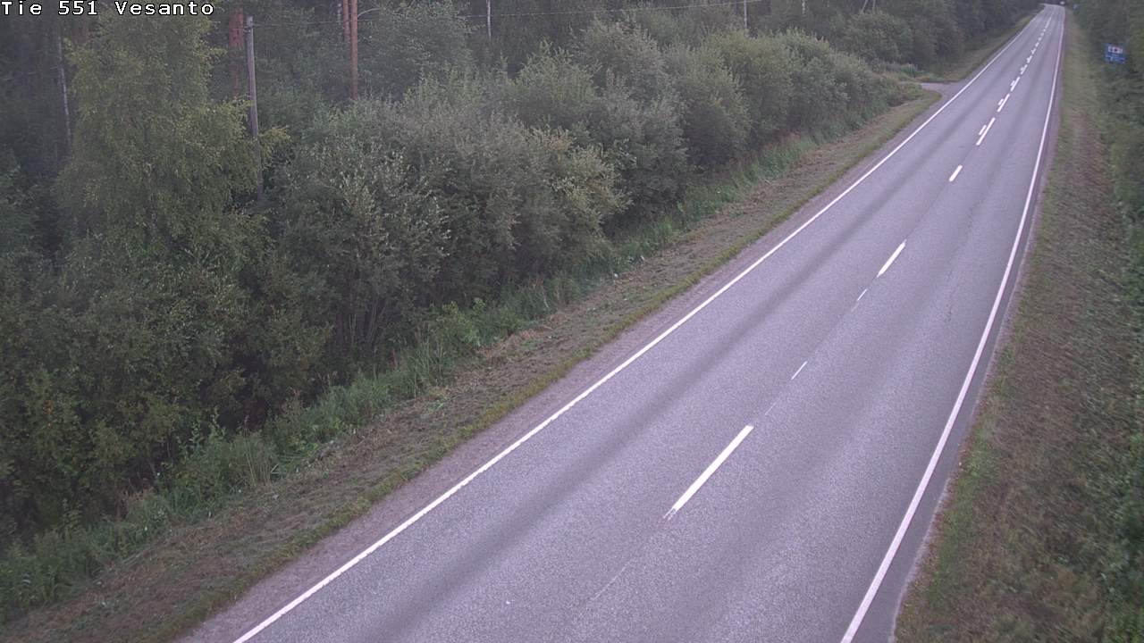 Weather Camera Image Road 551 Vesanto Löttökorpi, Vesanto, Pohjois-Savo