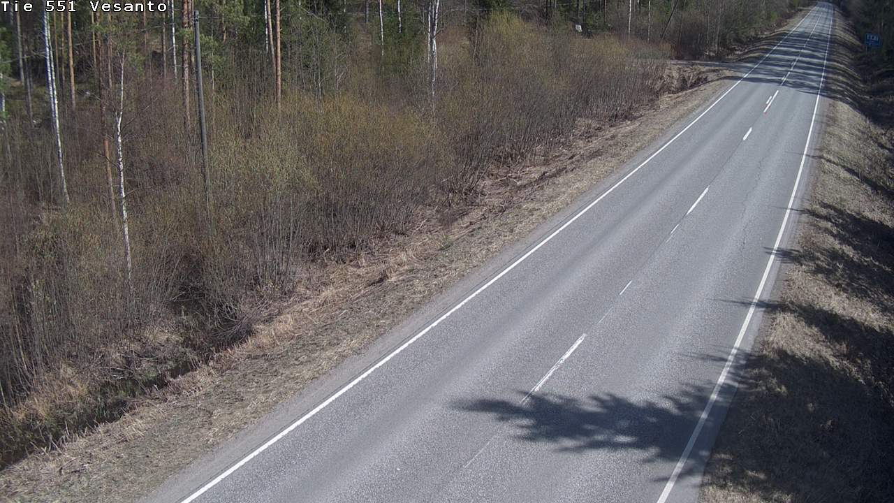 Weather Camera Image Väg 551 Vesanto Löttökorpi, Vesanto, Pohjois-Savo