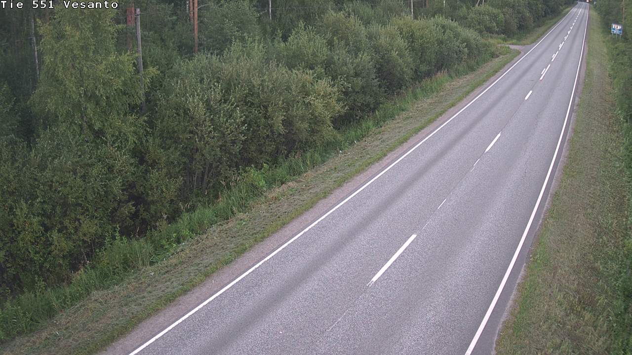 Weather Camera Image Road 551 Vesanto Löttökorpi, Vesanto, Pohjois-Savo