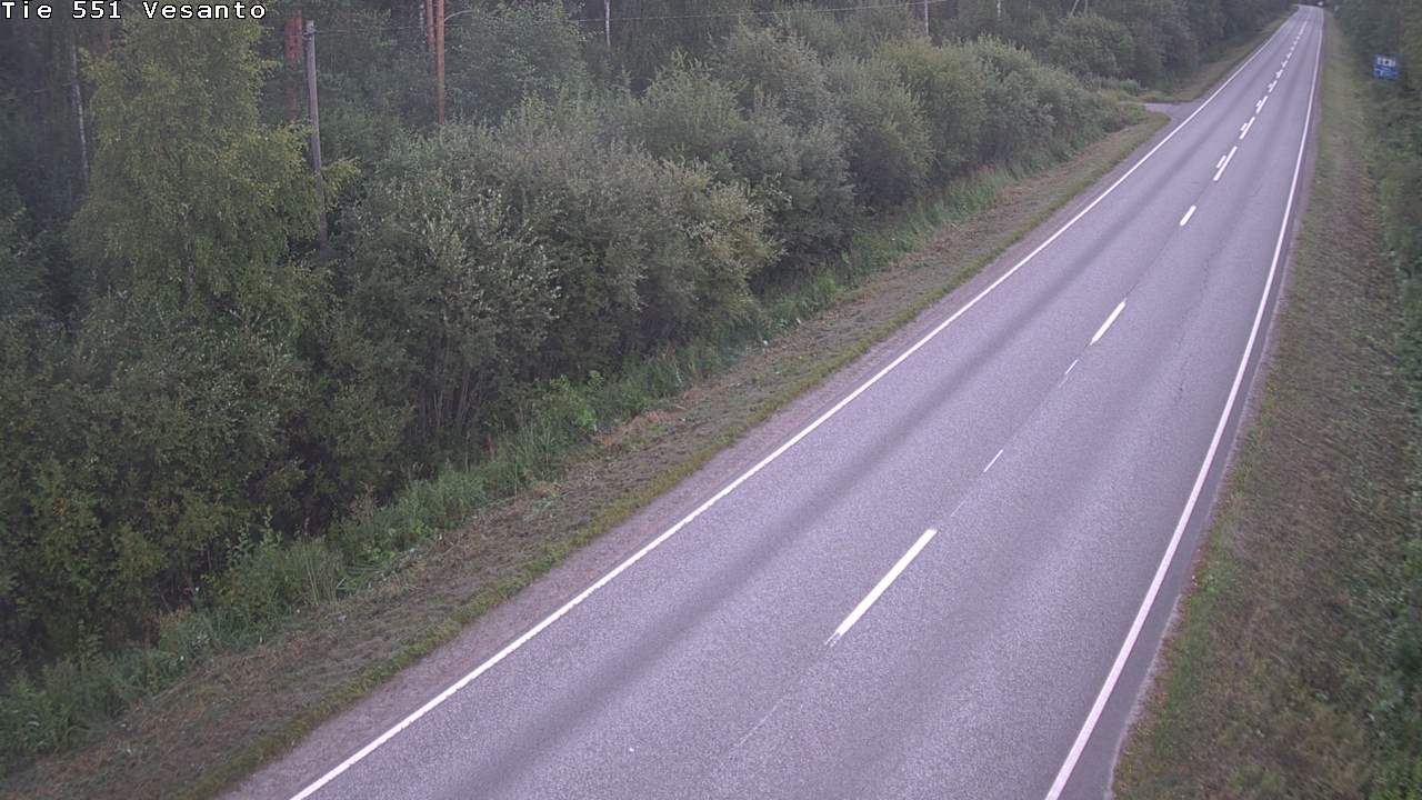 Weather Camera Image Road 551 Vesanto Löttökorpi, Vesanto, Pohjois-Savo