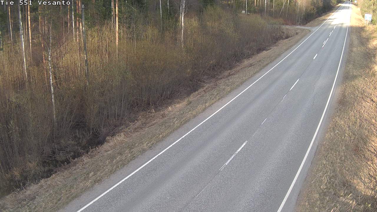 Weather Camera Image Väg 551 Vesanto Löttökorpi, Vesanto, Pohjois-Savo
