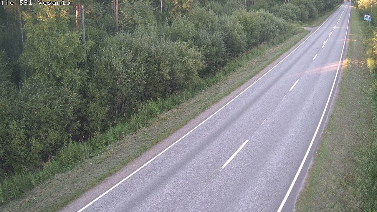 Weather Camera Image Road 551 Vesanto Löttökorpi, Vesanto, Pohjois-Savo