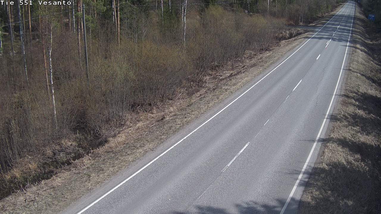 Weather Camera Image Väg 551 Vesanto Löttökorpi, Vesanto, Pohjois-Savo
