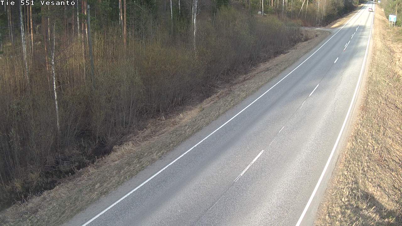 Weather Camera Image Väg 551 Vesanto Löttökorpi, Vesanto, Pohjois-Savo