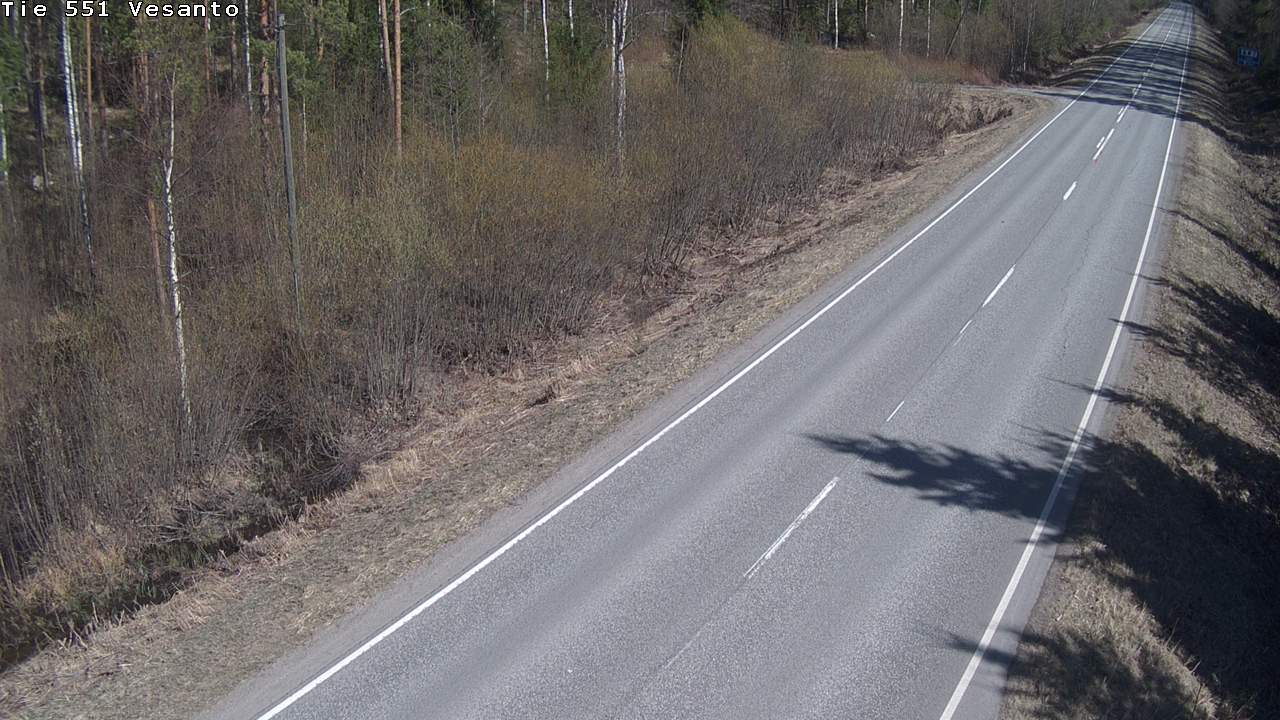 Weather Camera Image Väg 551 Vesanto Löttökorpi, Vesanto, Pohjois-Savo