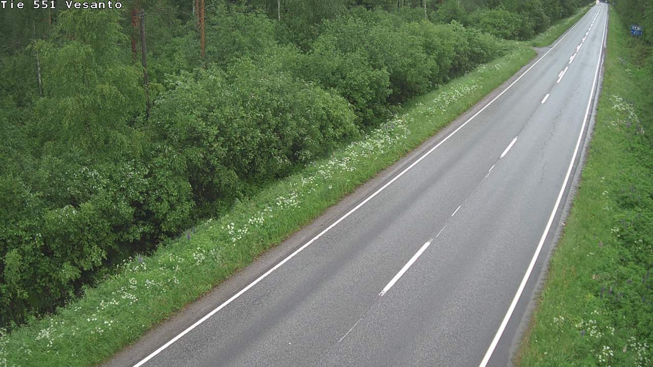Weather Camera Image Väg 551 Vesanto Löttökorpi, Vesanto, Pohjois-Savo