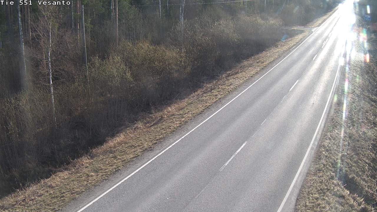 Weather Camera Image Väg 551 Vesanto Löttökorpi, Vesanto, Pohjois-Savo