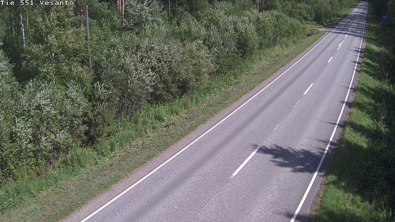 Weather Camera Image Road 551 Vesanto Löttökorpi, Vesanto, Pohjois-Savo