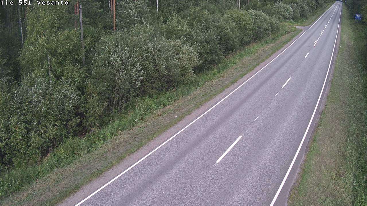 Weather Camera Image Road 551 Vesanto Löttökorpi, Vesanto, Pohjois-Savo