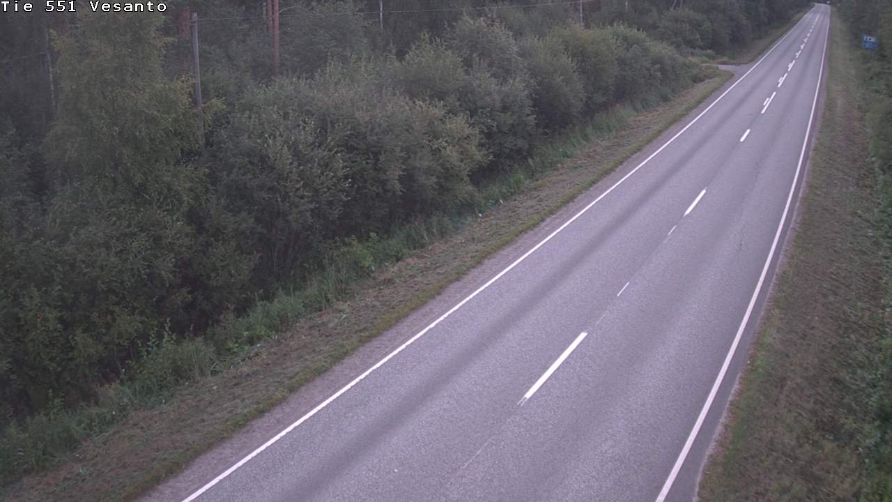 Weather Camera Image Road 551 Vesanto Löttökorpi, Vesanto, Pohjois-Savo