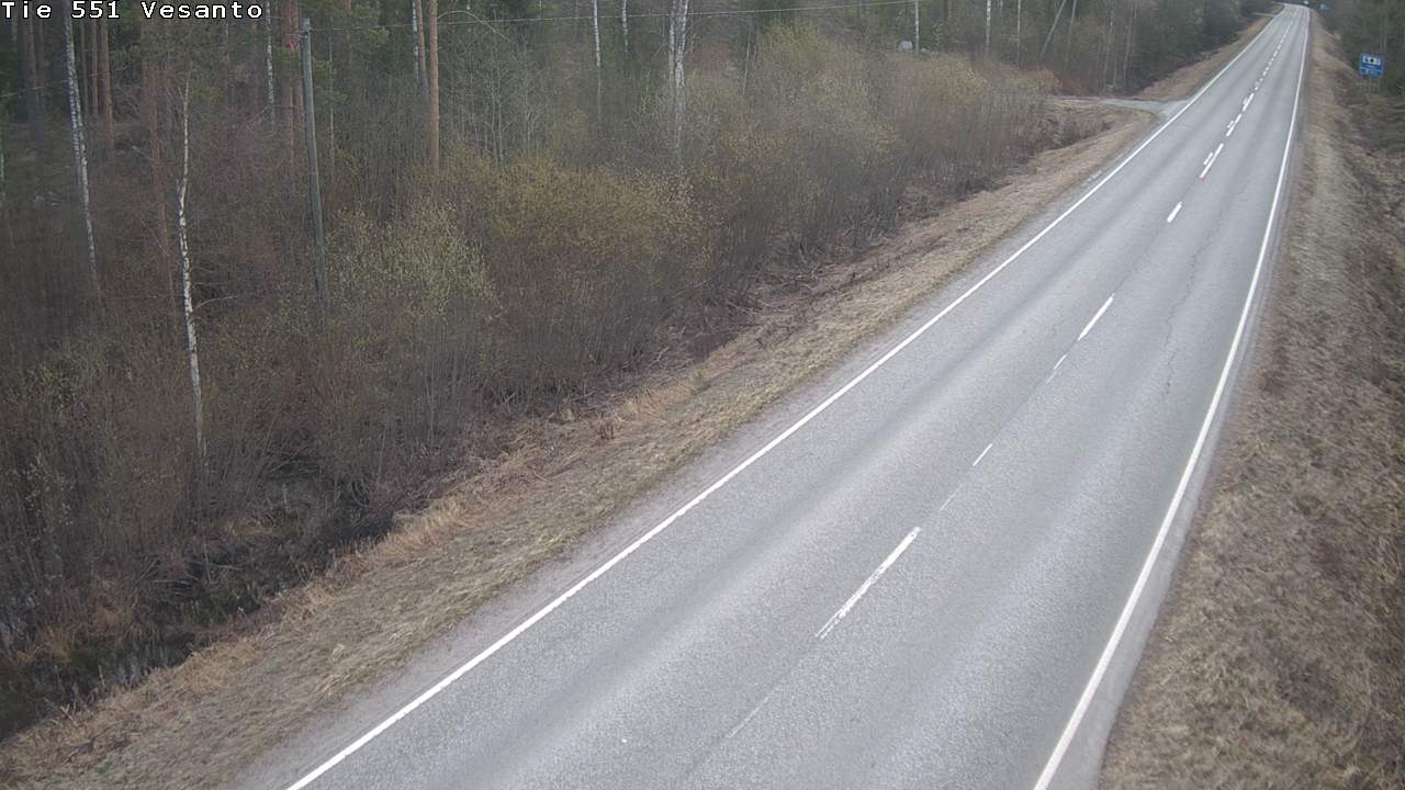 Weather Camera Image Road 551 Vesanto Löttökorpi, Vesanto, Pohjois-Savo
