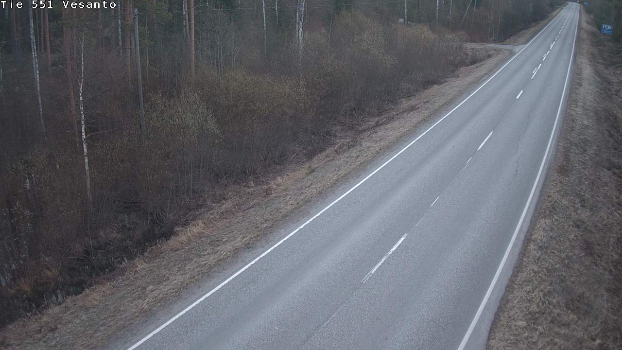 Weather Camera Image Väg 551 Vesanto Löttökorpi, Vesanto, Pohjois-Savo
