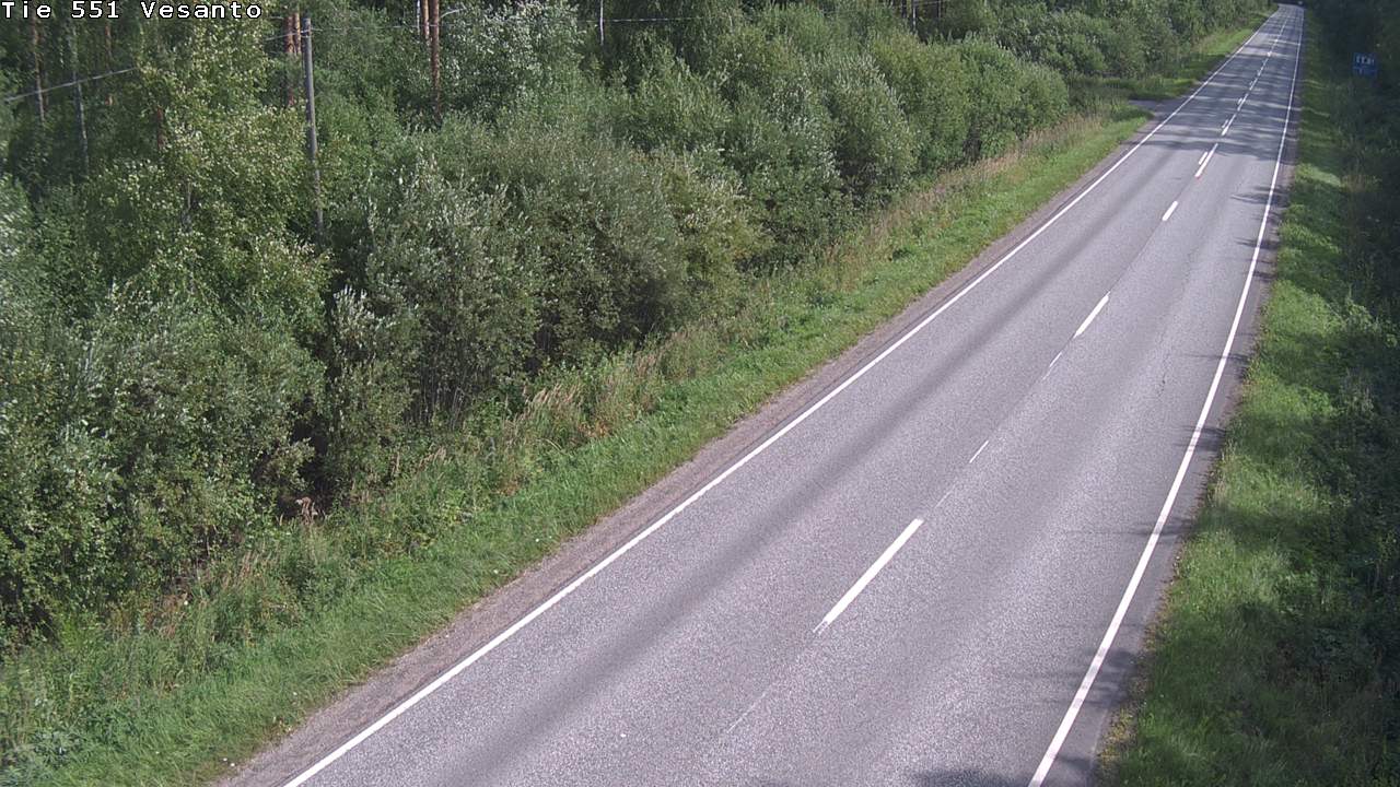 Weather Camera Image Road 551 Vesanto Löttökorpi, Vesanto, Pohjois-Savo
