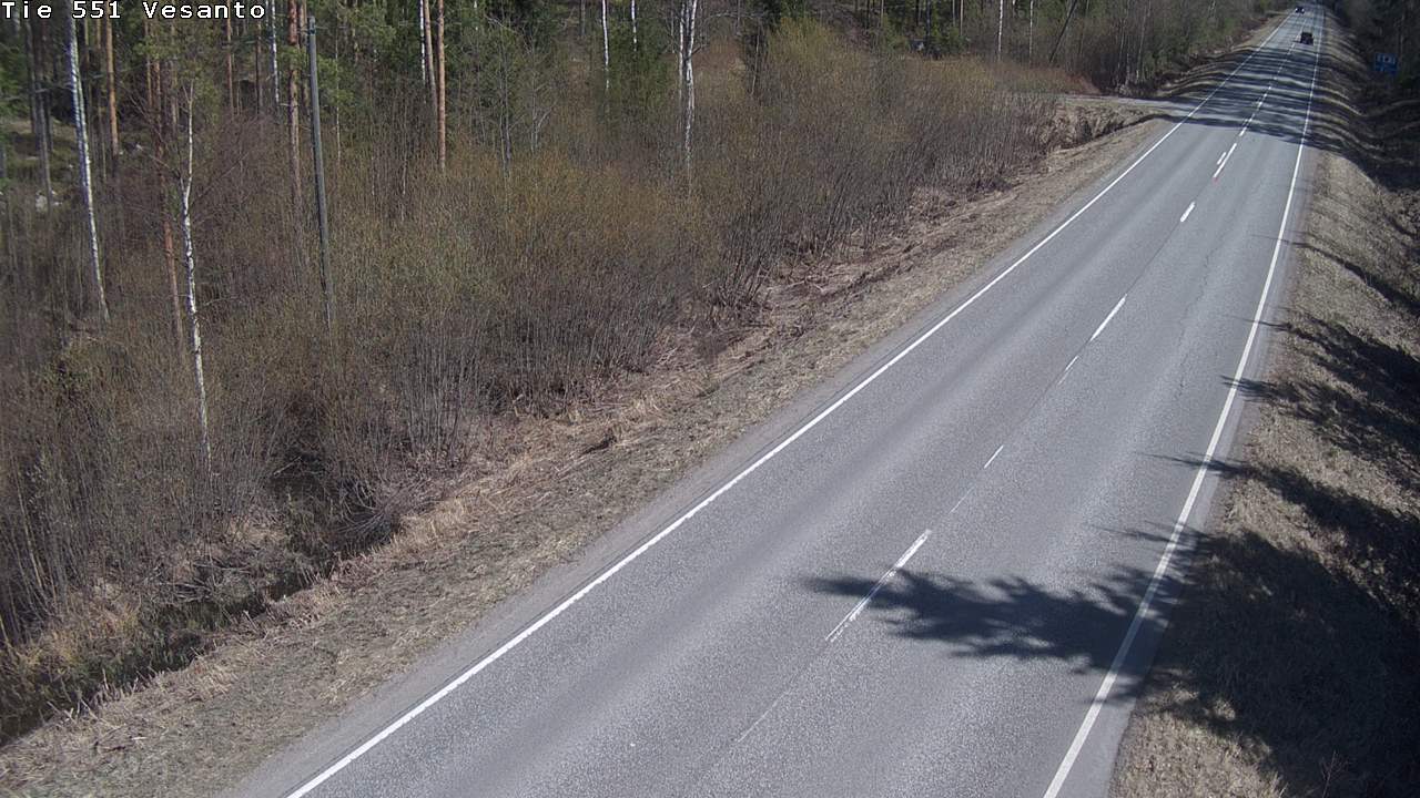 Weather Camera Image Väg 551 Vesanto Löttökorpi, Vesanto, Pohjois-Savo