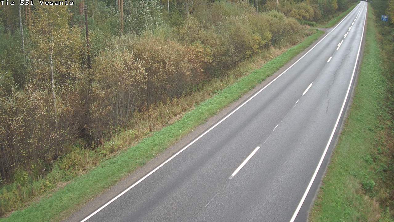 Weather Camera Image Road 551 Vesanto Löttökorpi, Vesanto, Pohjois-Savo