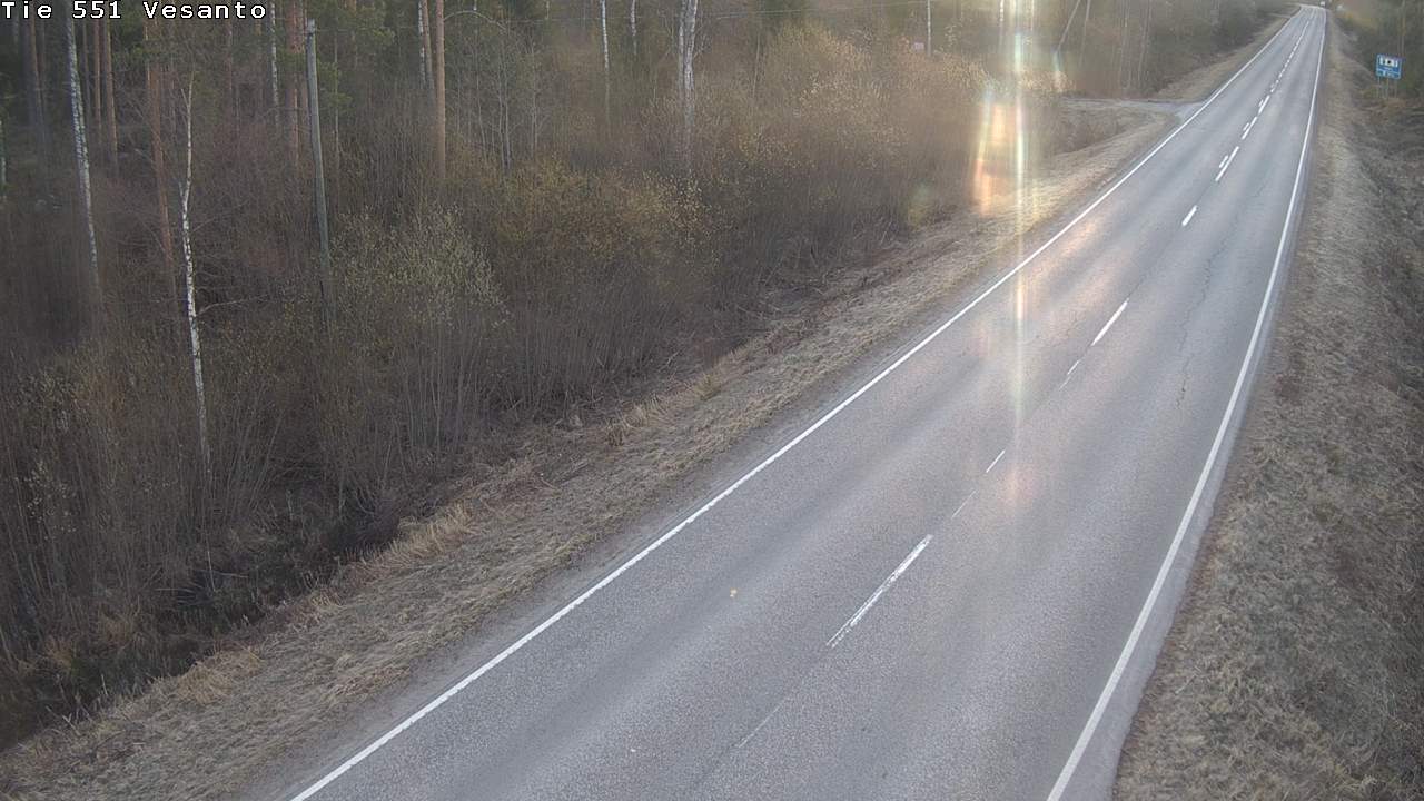 Weather Camera Image Väg 551 Vesanto Löttökorpi, Vesanto, Pohjois-Savo