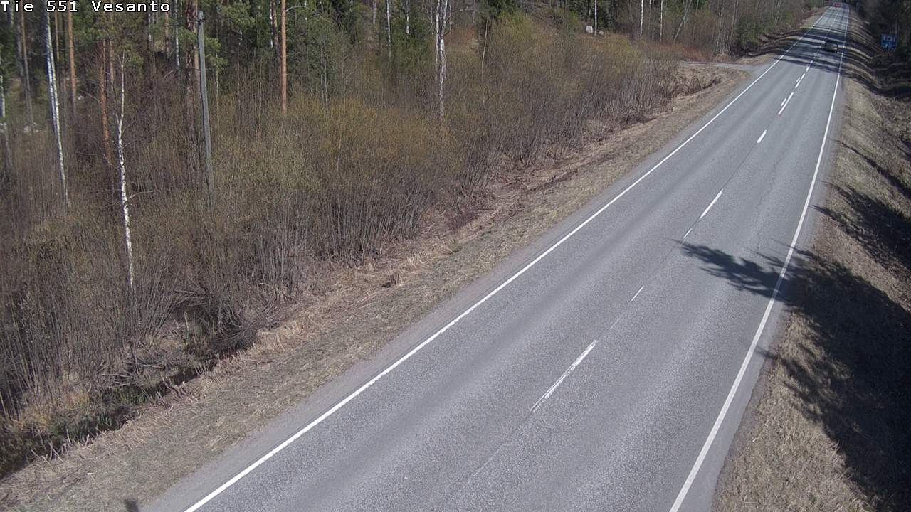 Weather Camera Image Väg 551 Vesanto Löttökorpi, Vesanto, Pohjois-Savo