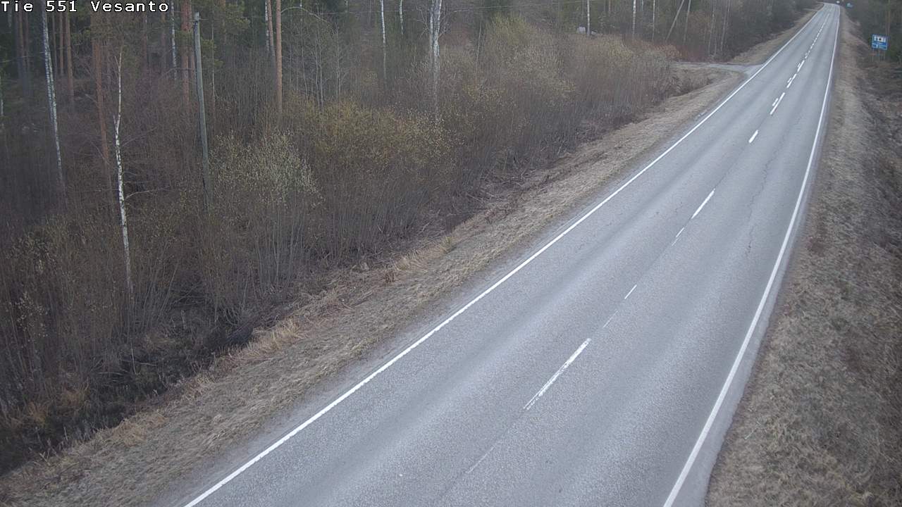 Weather Camera Image Väg 551 Vesanto Löttökorpi, Vesanto, Pohjois-Savo