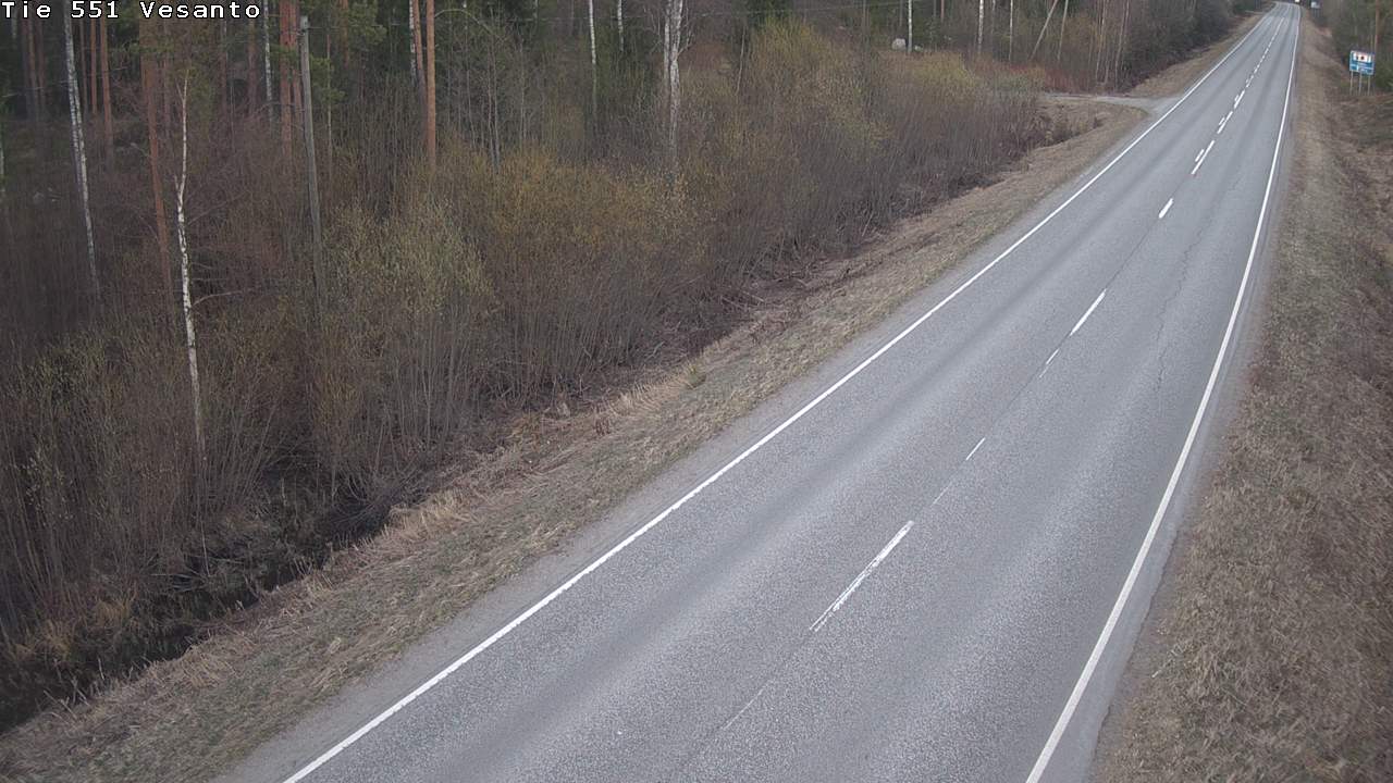 Weather Camera Image Väg 551 Vesanto Löttökorpi, Vesanto, Pohjois-Savo
