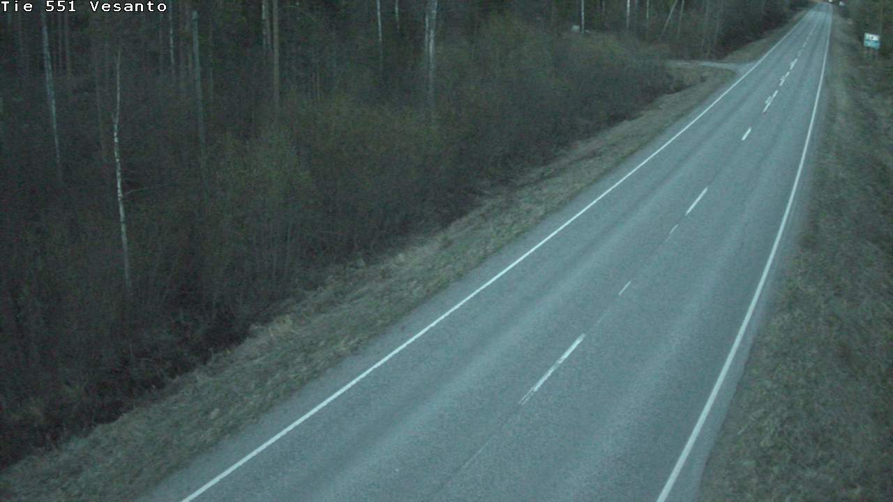 Weather Camera Image Väg 551 Vesanto Löttökorpi, Vesanto, Pohjois-Savo