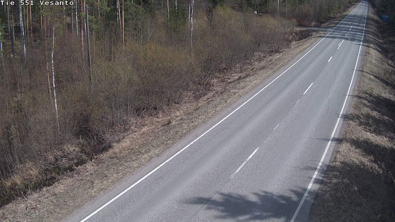 Weather Camera Image Väg 551 Vesanto Löttökorpi, Vesanto, Pohjois-Savo