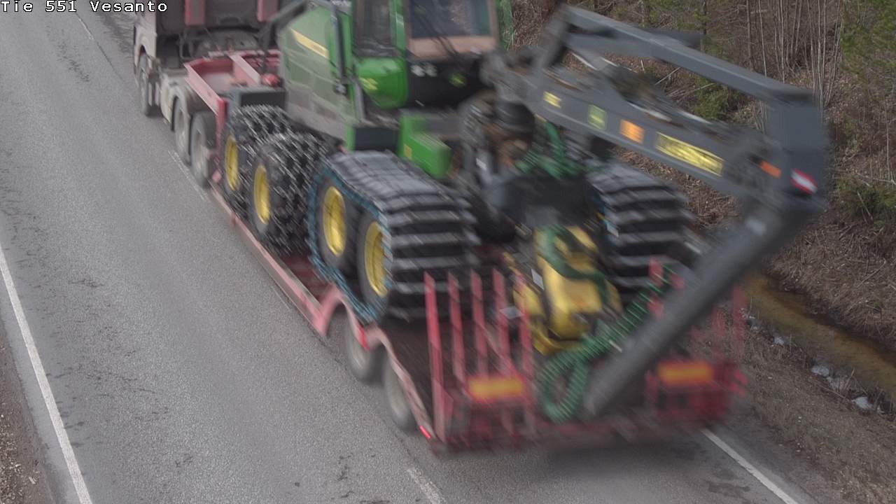 Weather Camera Image Road 551 Vesanto Löttökorpi, Vesanto, Pohjois-Savo
