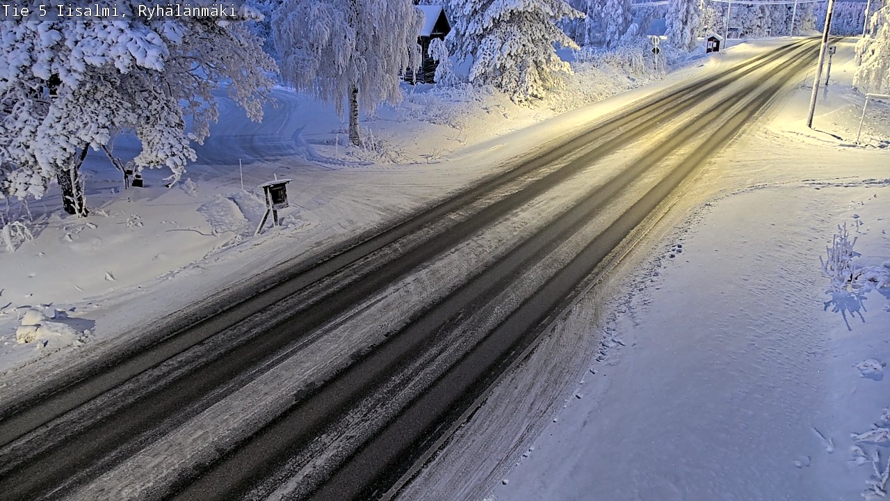 Weather Camera Image Väg 5 Idensalmi, Ryhälänmäki, Iisalmi, Pohjois-Savo